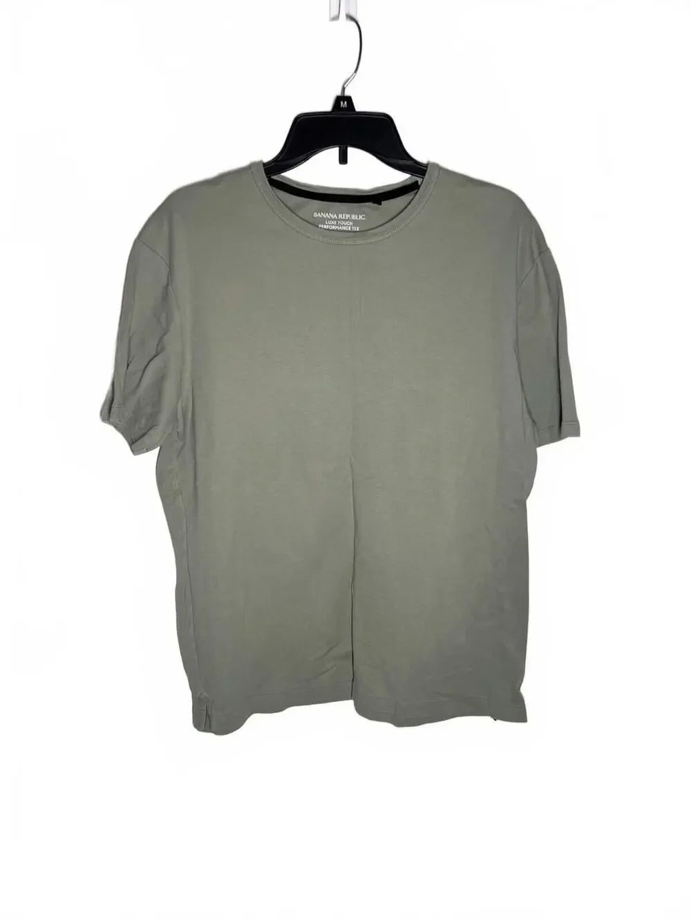 Light Green Solid Banana Republic Short Sleeve T Shirt XL